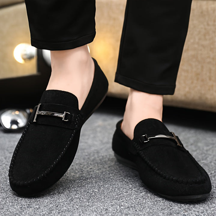 Wiktor | Men's Slip-On Moccasins with Buckle