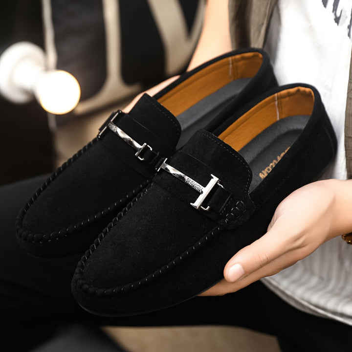 Wiktor | Men's Slip-On Moccasins with Buckle