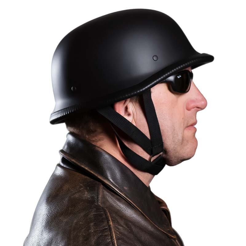 Motorcycle Half Helmet Open Face German Style with Quick Release Buckle and Adjustable Chin Strap - Image 5