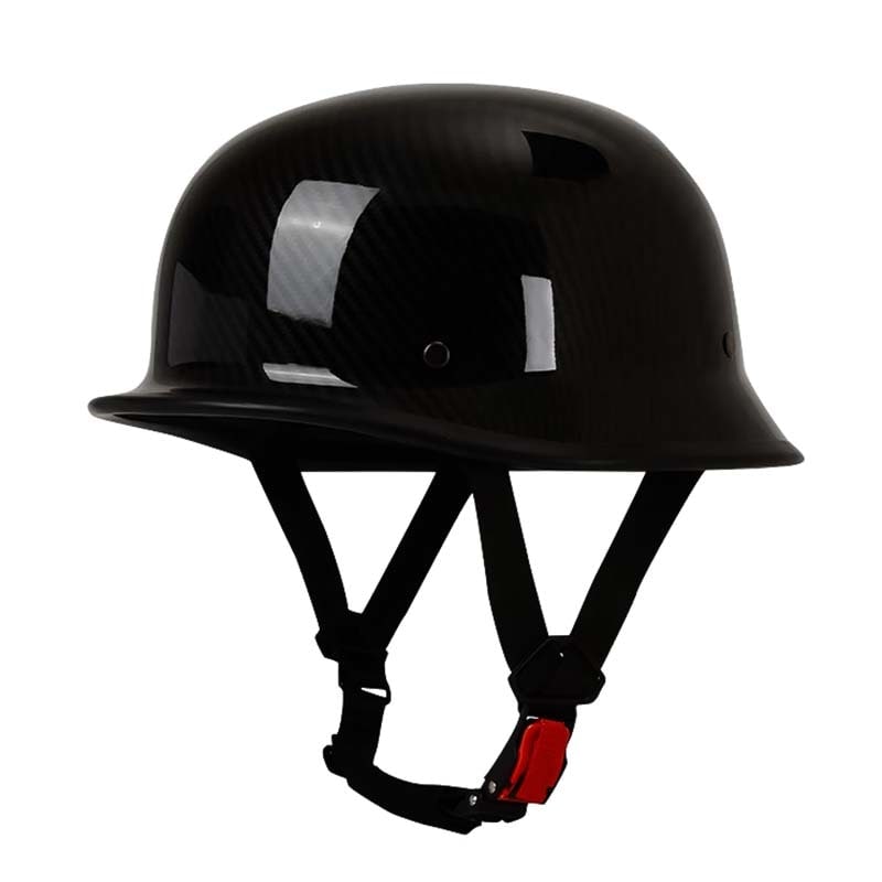 Motorcycle Half Helmet Open Face German Style with Quick Release Buckle and Adjustable Chin Strap - Image 6