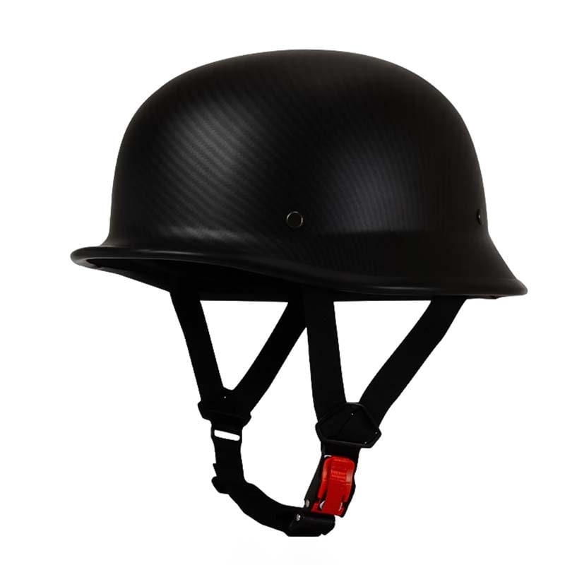 Motorcycle Half Helmet Open Face German Style with Quick Release Buckle and Adjustable Chin Strap - Image 8