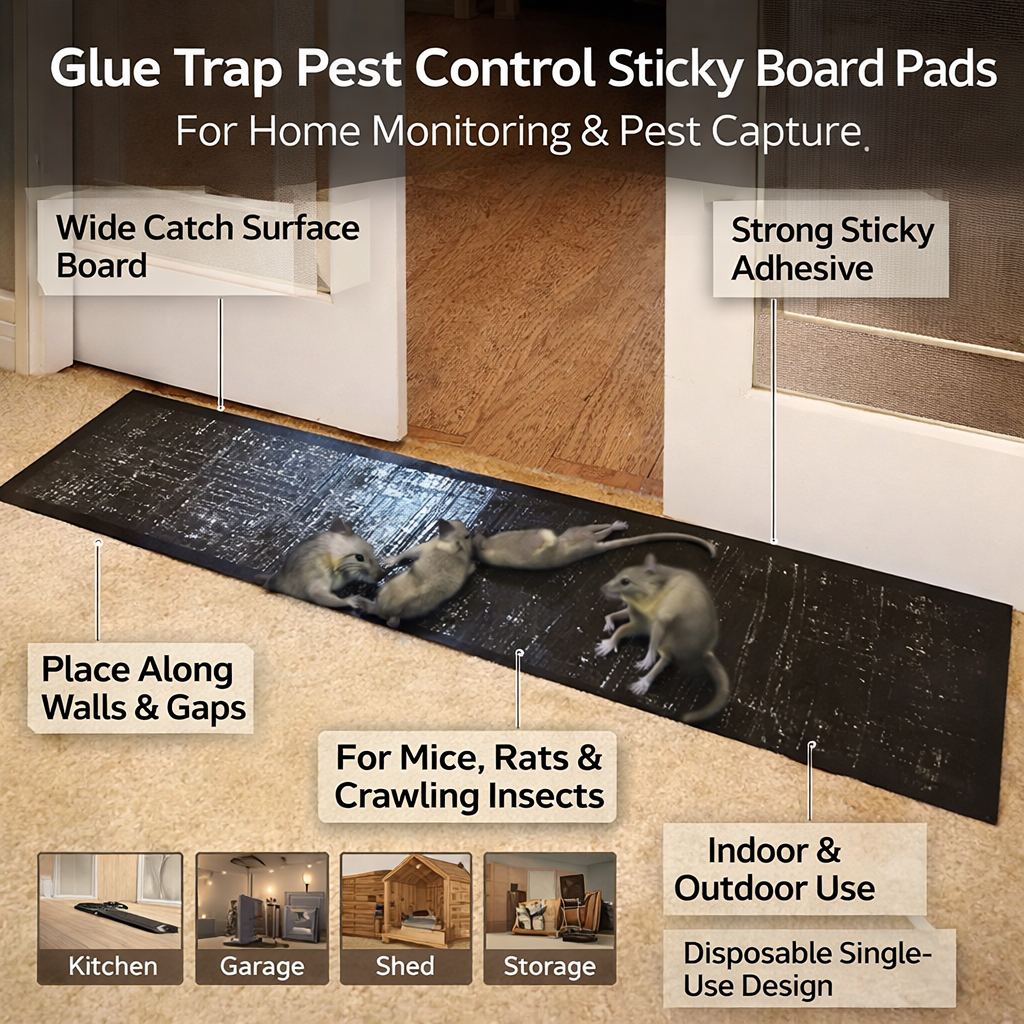 Mouse Glue Traps and Rat Boards with Sticky Adhesive for Rodent Control - Image 6