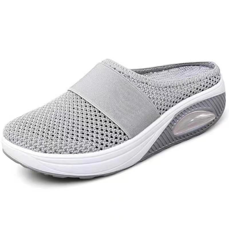 Mule Sneakers with Air Cushion Slip-On Platform and White Midsole - Image 6