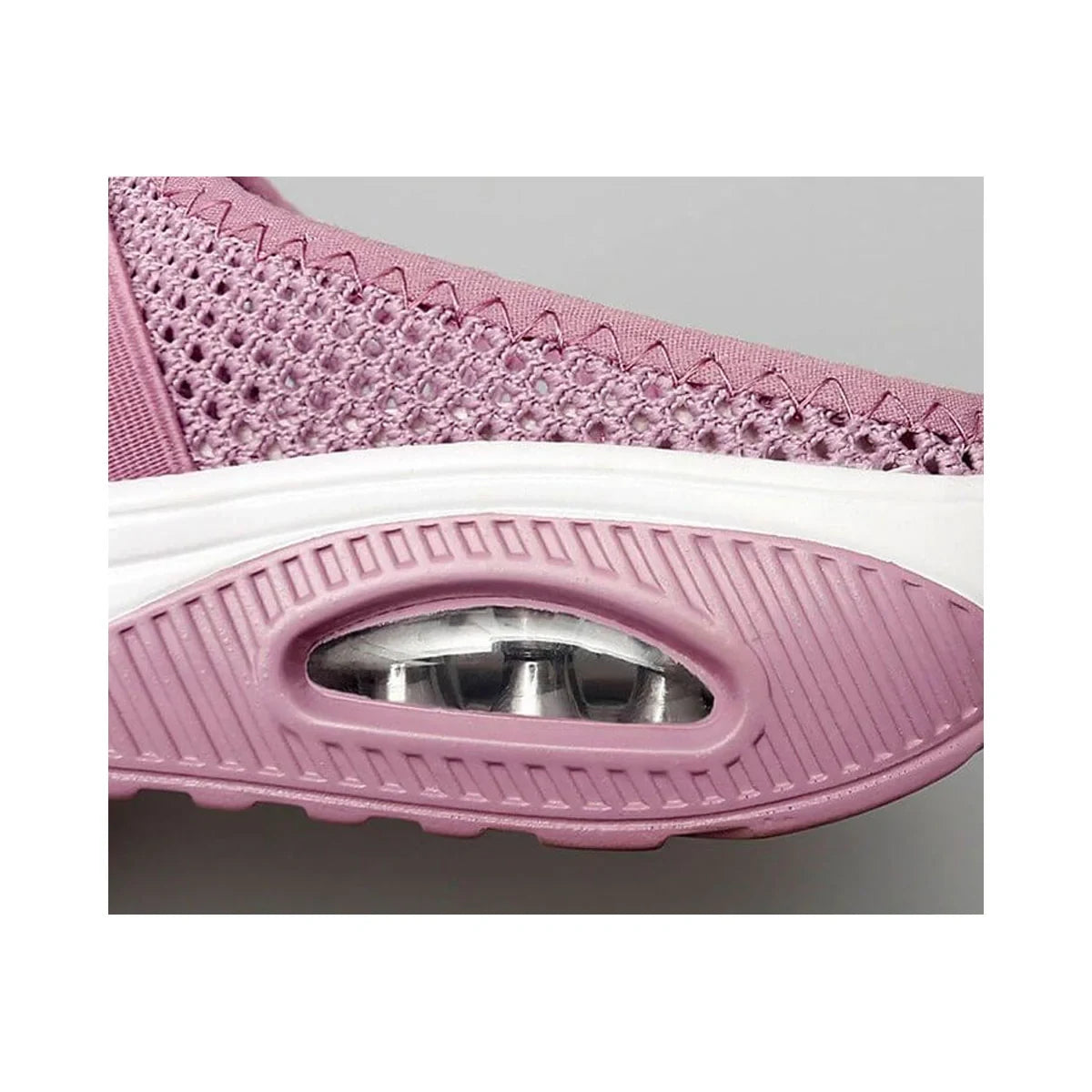 Mule Sneakers with Air Cushion Slip-On Platform and White Midsole - Image 7