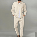 Men's Tracksuit Set with Zip-Up Jacket