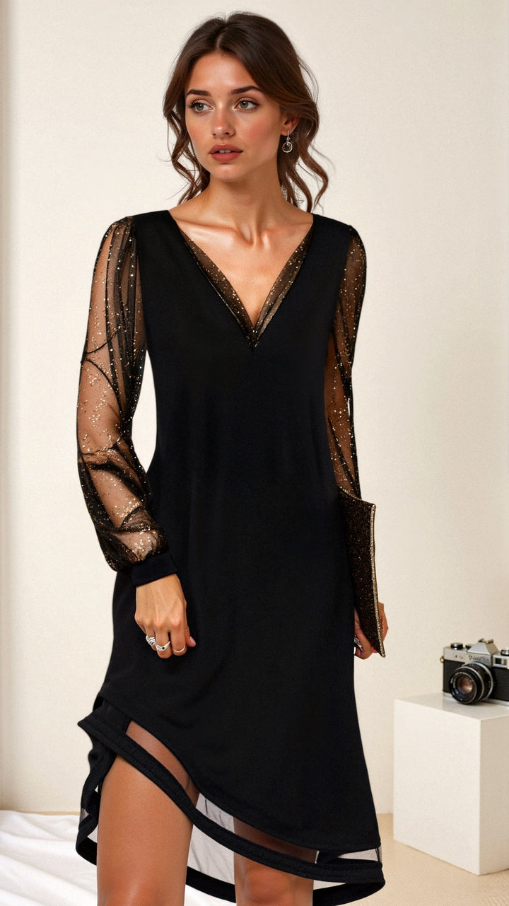 Sequined Midi Evening Summer Dress