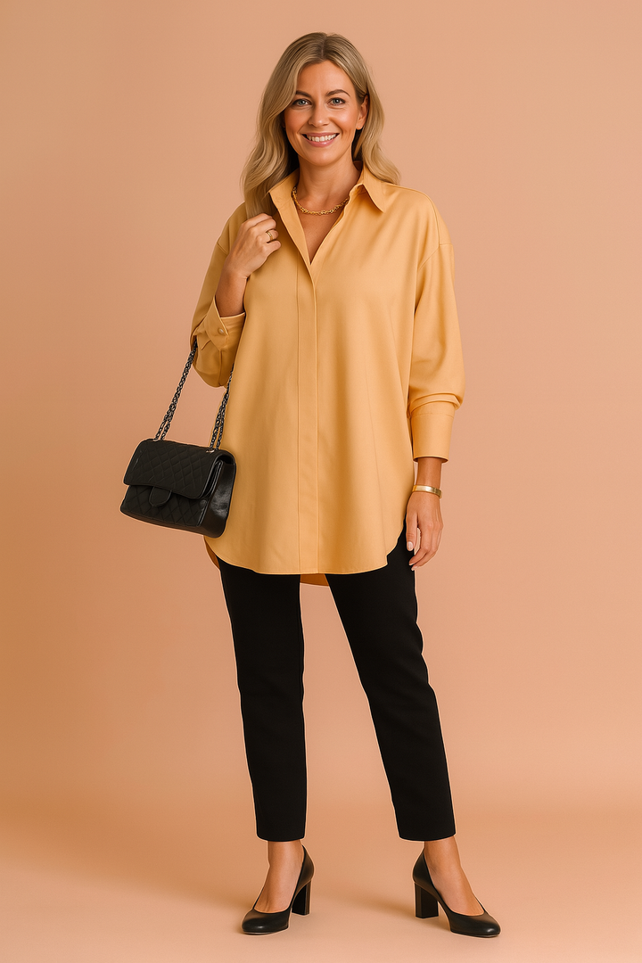 Aurelle | Elegant Women's Oversized Collared Blouse