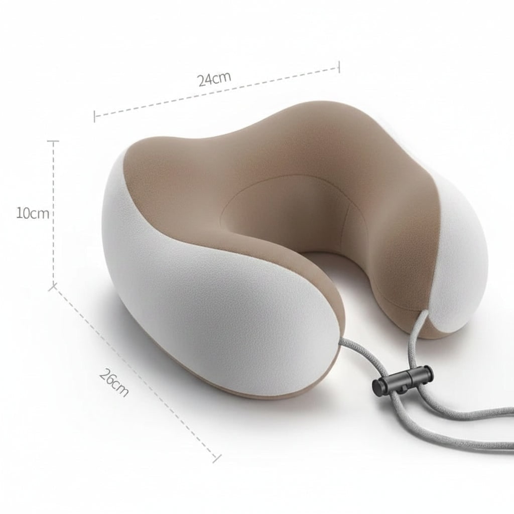 Neck Massager with Heat and Vibration U-Shaped Ergonomic Pillow Rechargeable Cordless - Image 4