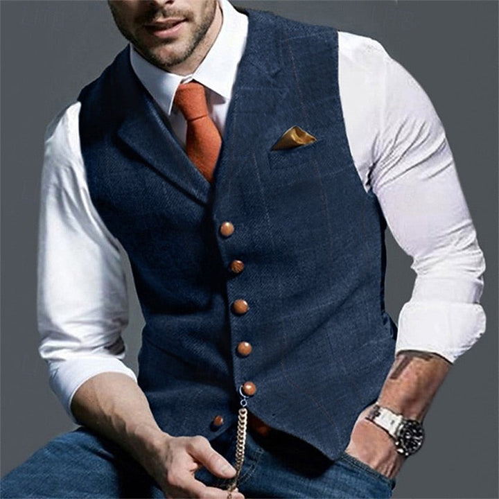 Men's Herringbone Waistcoat