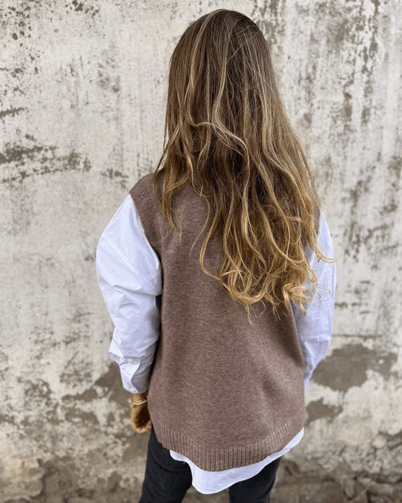 Women's V-Neck Knit Sweater Vest