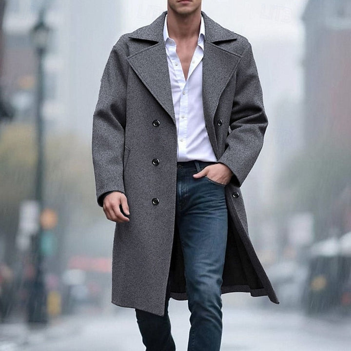 Men's Tailored Double Breasted Overcoat