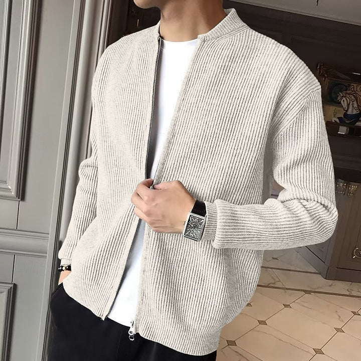 Men's Ribbed Zip Cardigan