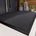 Outdoor Doormat with Heavy Duty Rubber Border and Non-Slip Coiled PVC Loop Surface - Image 4