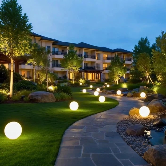 Outdoor Globe Lights with Cordless Frosted Design and Weather Resistant Portable Garden Lighting - Image 16