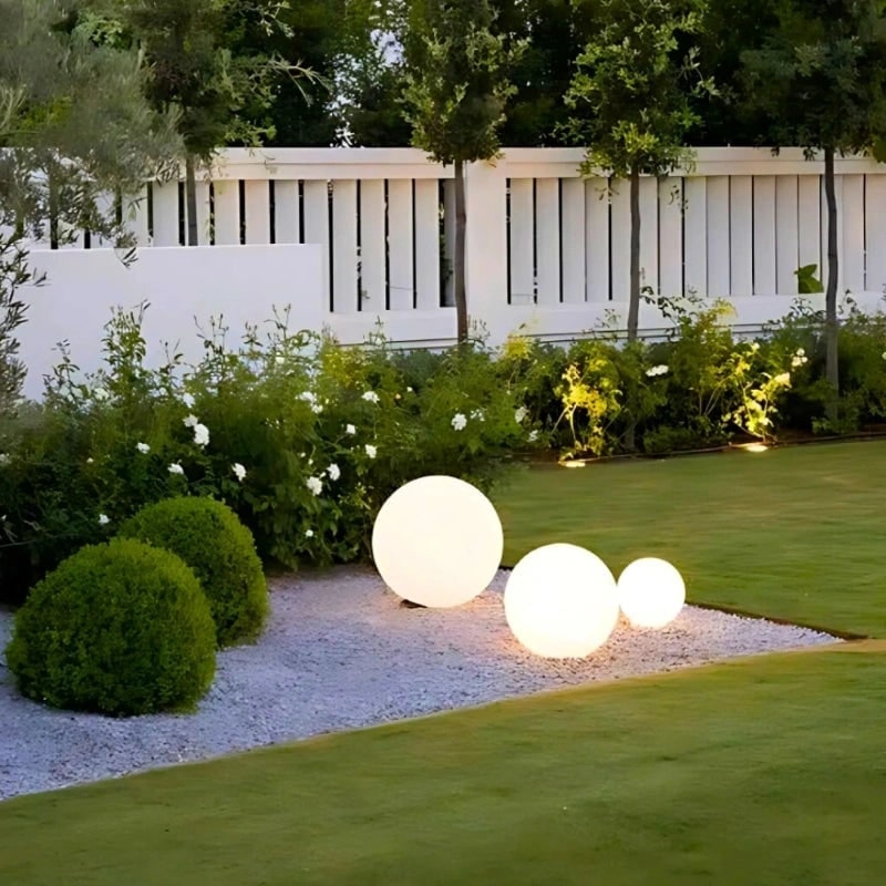 Outdoor Globe Lights with Cordless Frosted Design and Weather Resistant Portable Garden Lighting - Image 7