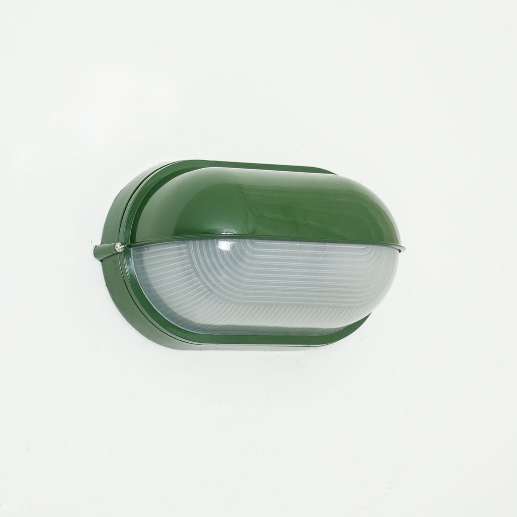 Outdoor Industrial Wall Light with Oval Bulkhead Design and Ribbed Glass Diffuser - Image 21