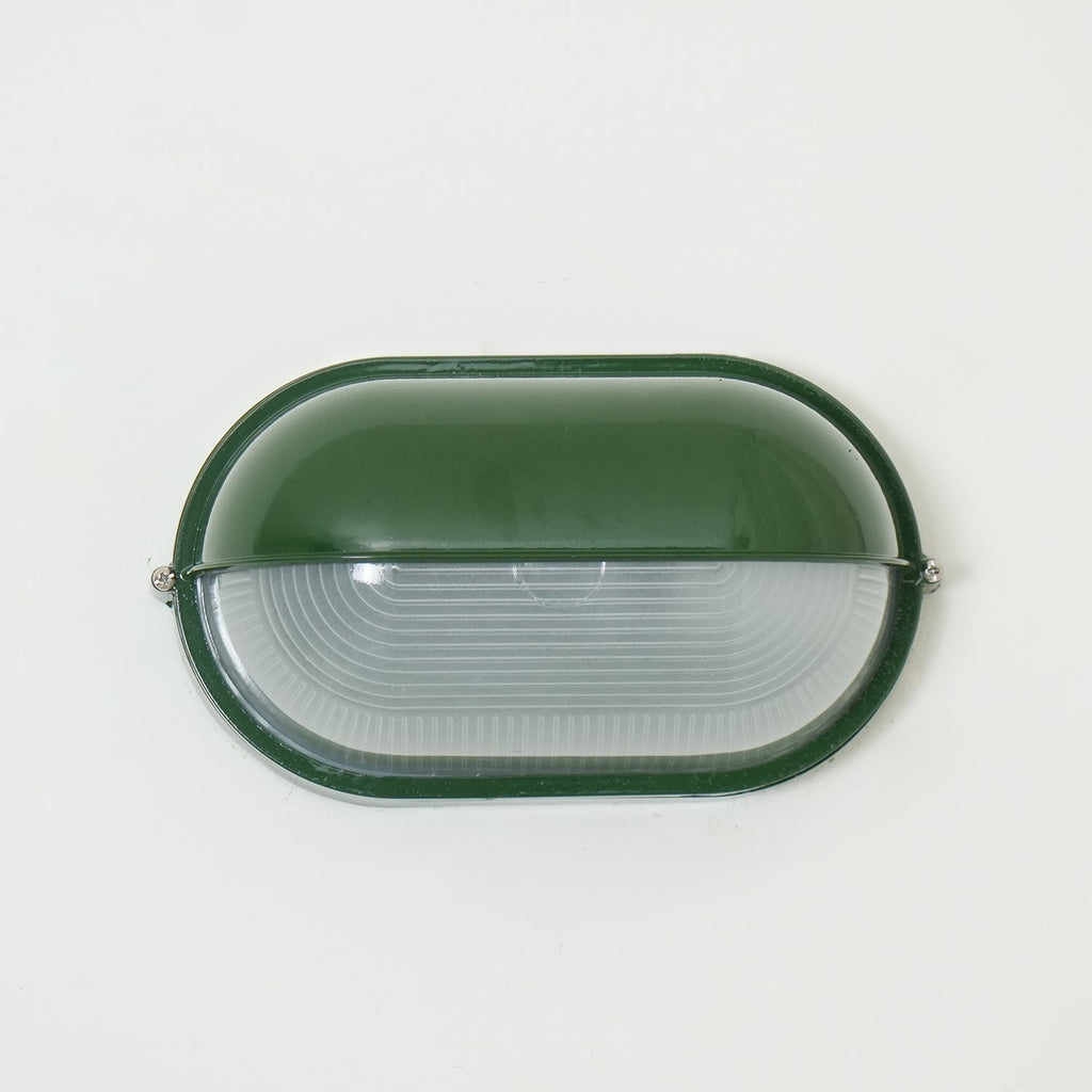 Outdoor Industrial Wall Light with Oval Bulkhead Design and Ribbed Glass Diffuser - Image 22