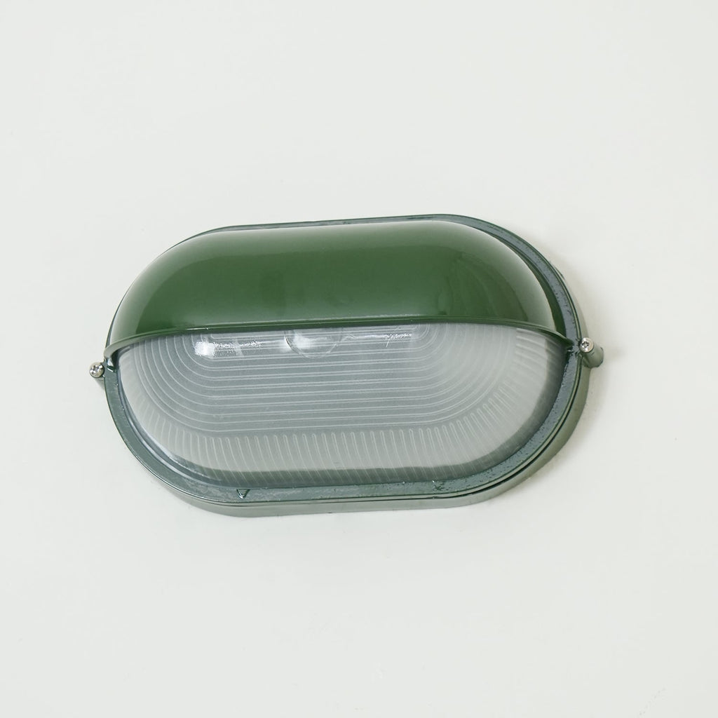Outdoor Industrial Wall Light with Oval Bulkhead Design and Ribbed Glass Diffuser - Image 23