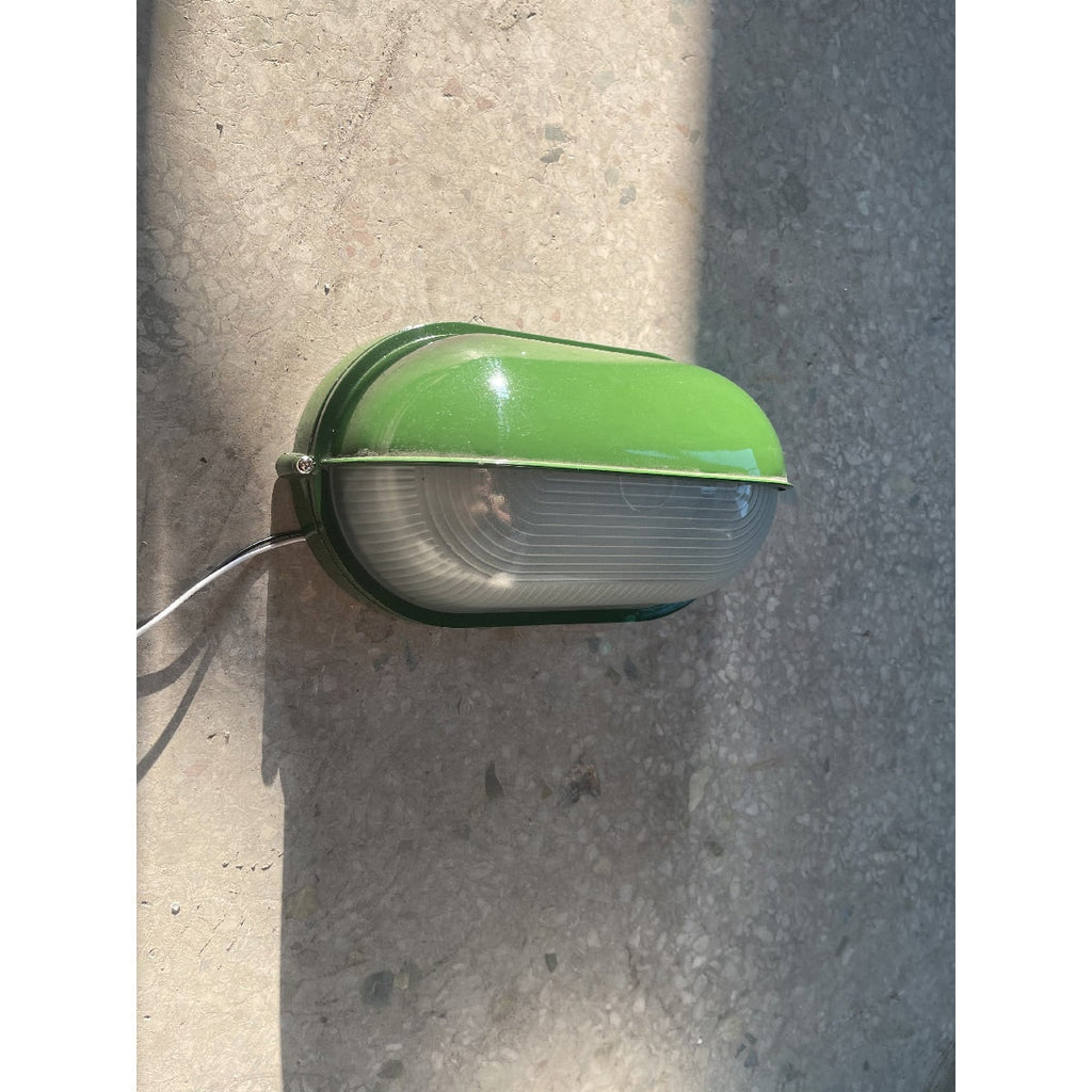 Outdoor Industrial Wall Light with Oval Bulkhead Design and Ribbed Glass Diffuser - Image 30