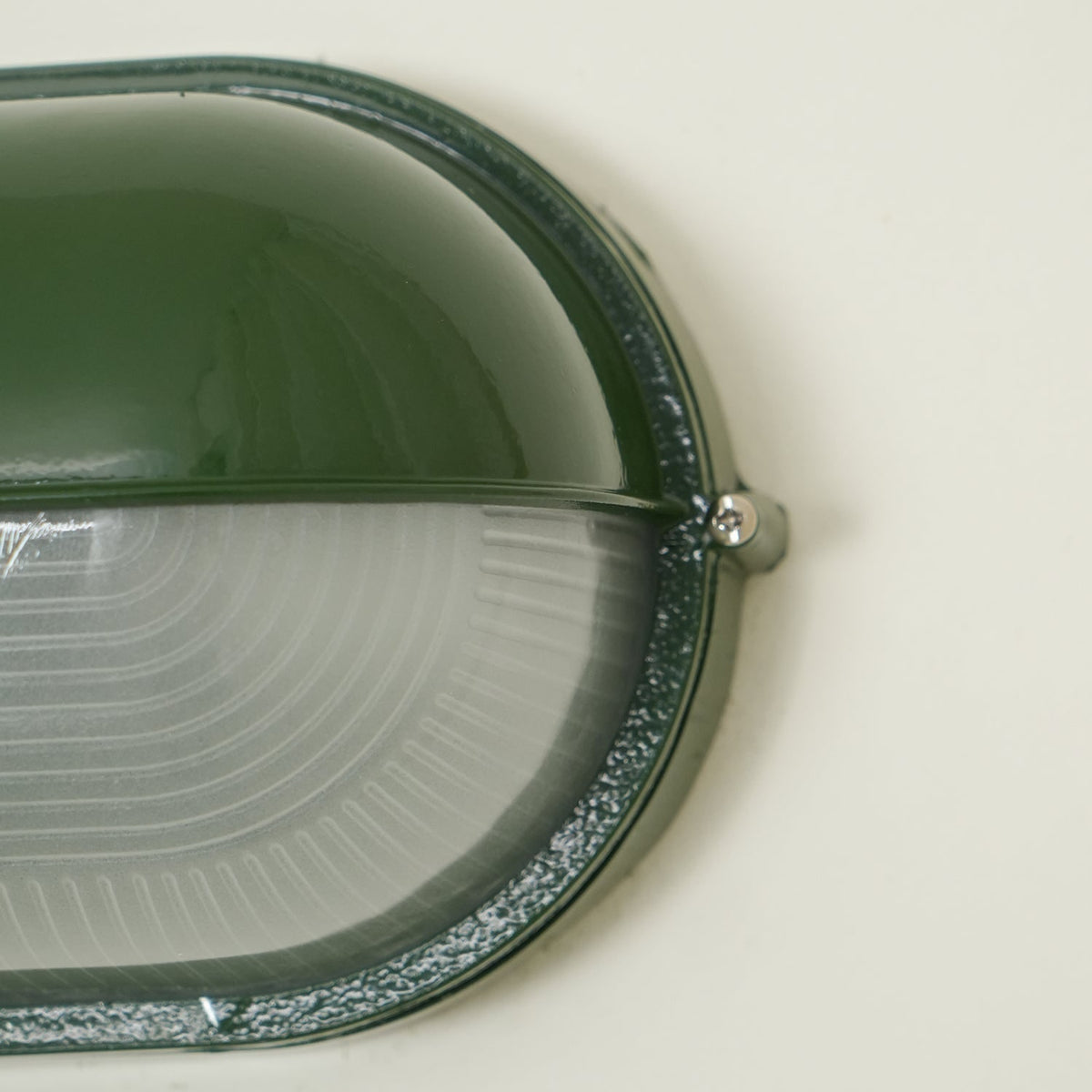 Outdoor Industrial Wall Light with Oval Bulkhead Design and Ribbed Glass Diffuser - Image 32