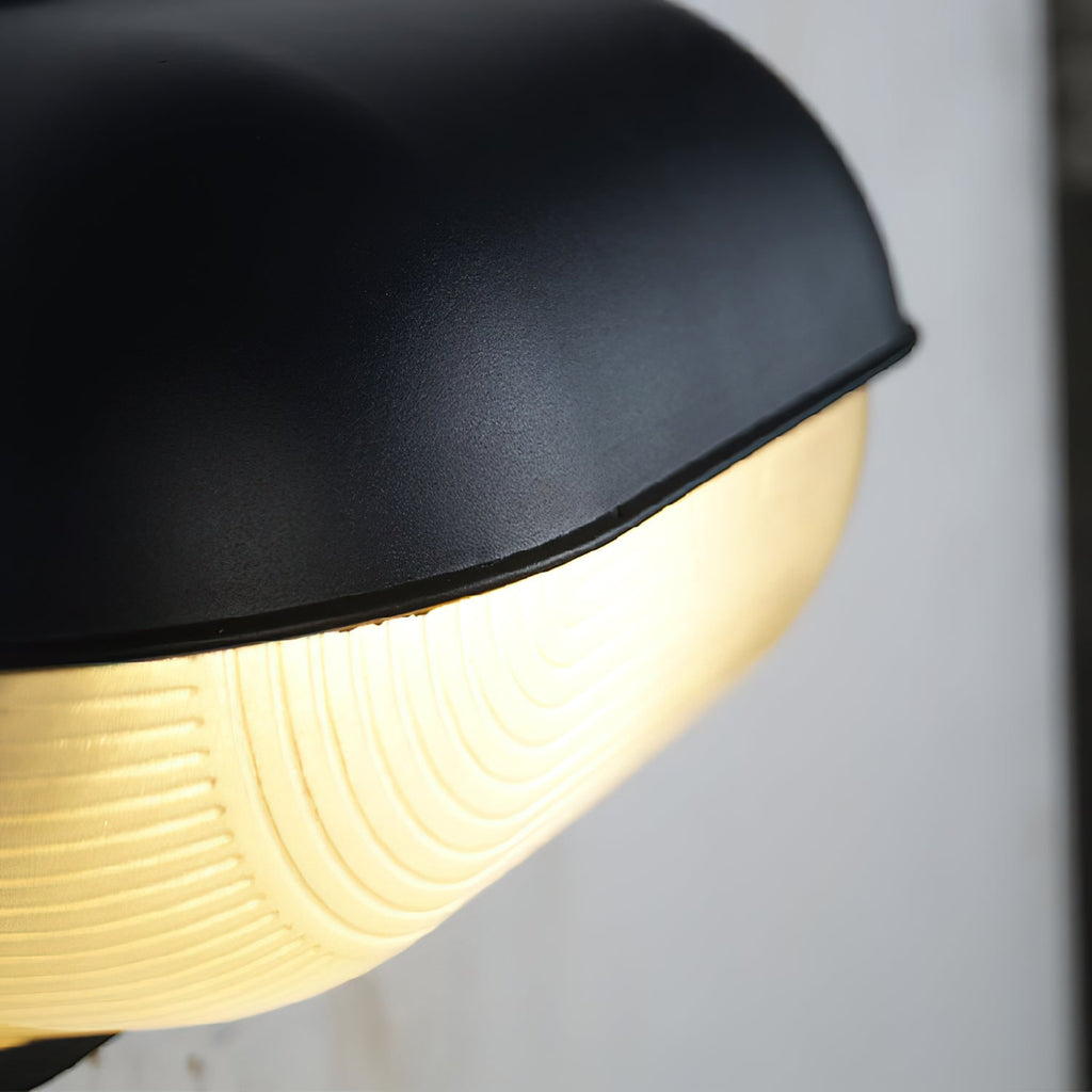 Outdoor Industrial Wall Light with Oval Bulkhead Design and Ribbed Glass Diffuser - Image 40