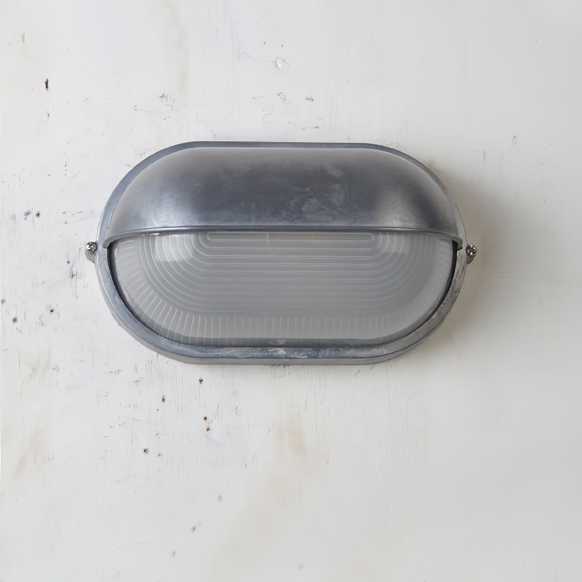Outdoor Industrial Wall Light with Oval Bulkhead Design and Ribbed Glass Diffuser - Image 45