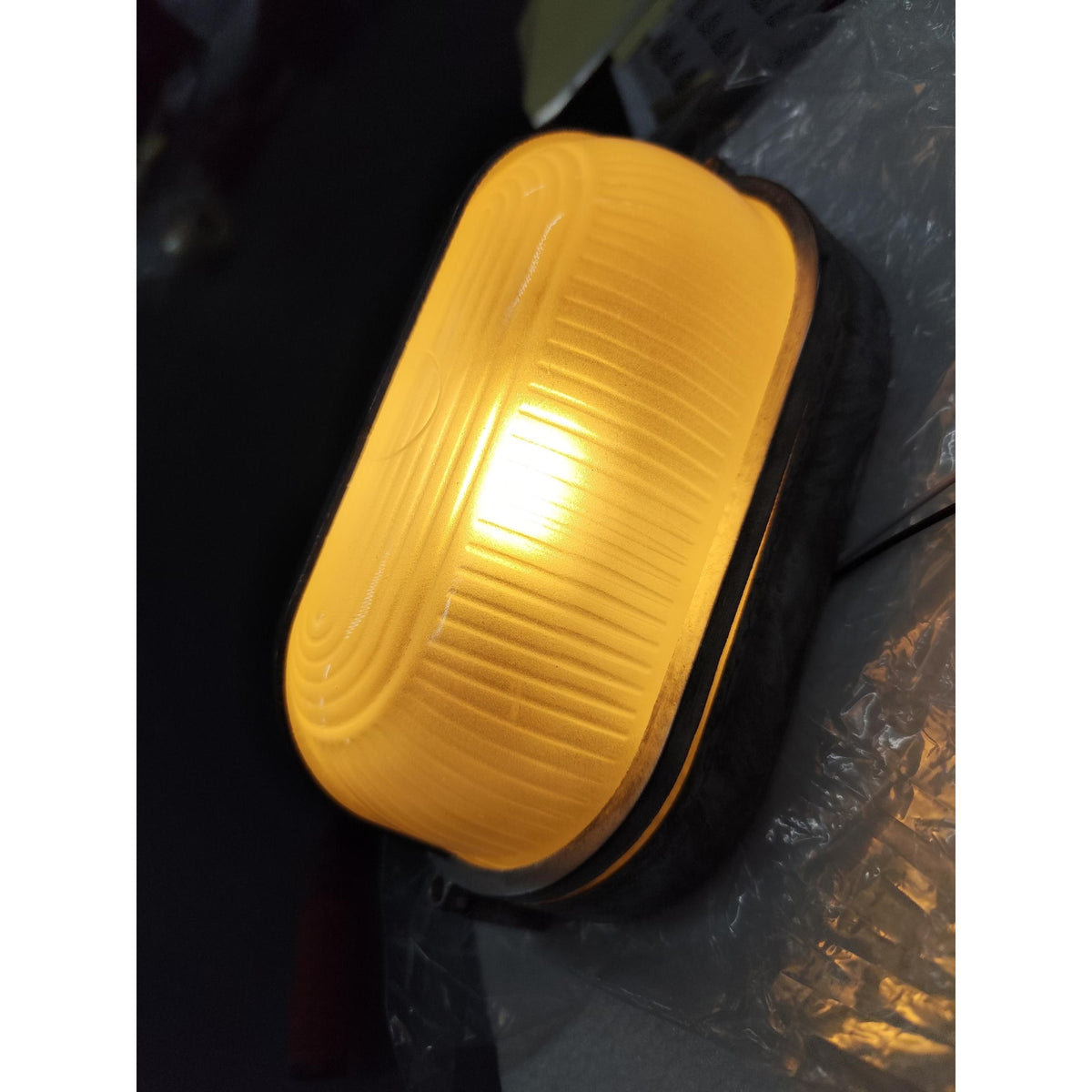 Outdoor Industrial Wall Light with Oval Bulkhead Design and Ribbed Glass Diffuser - Image 51