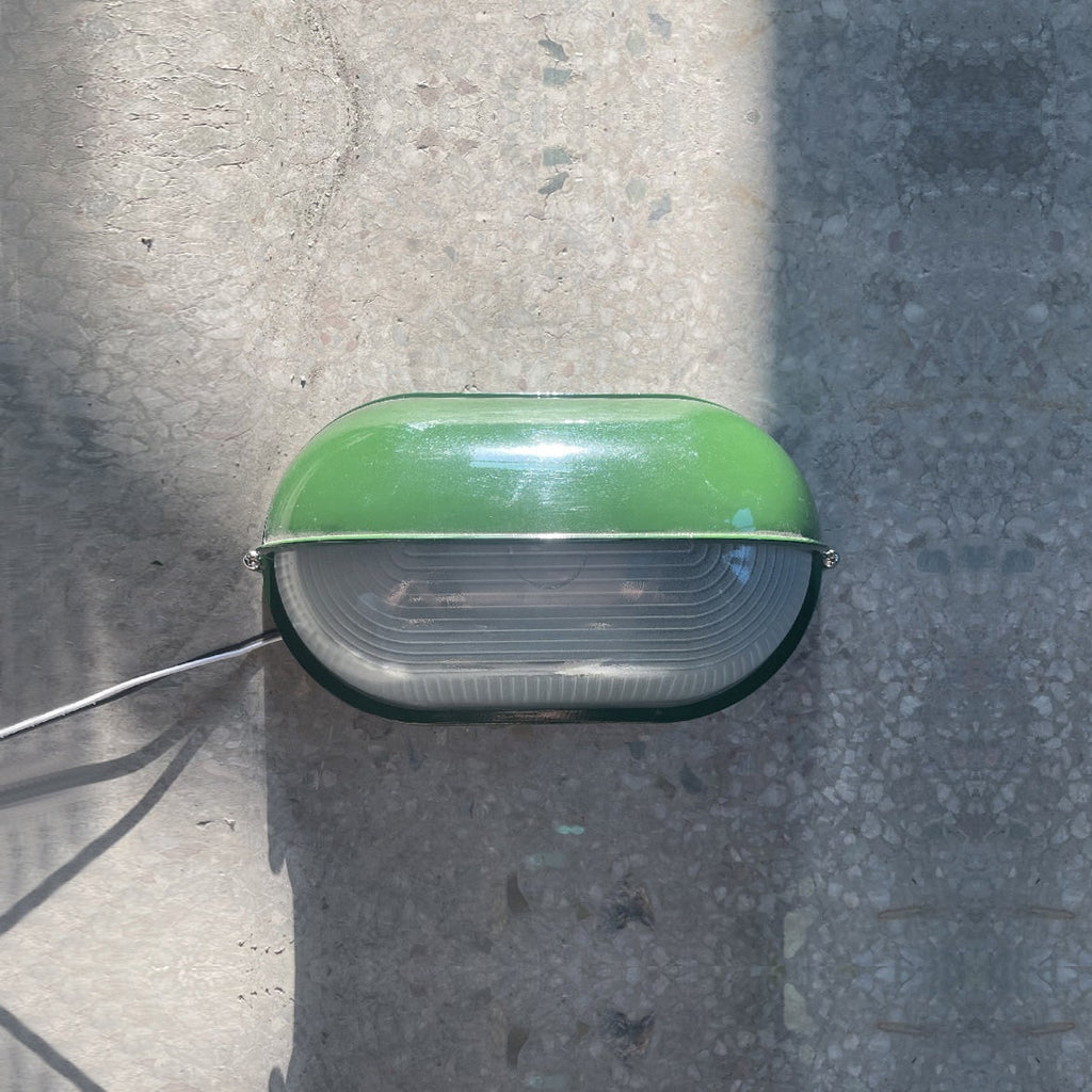 Outdoor Industrial Wall Light with Oval Bulkhead Design and Ribbed Glass Diffuser - Image 56