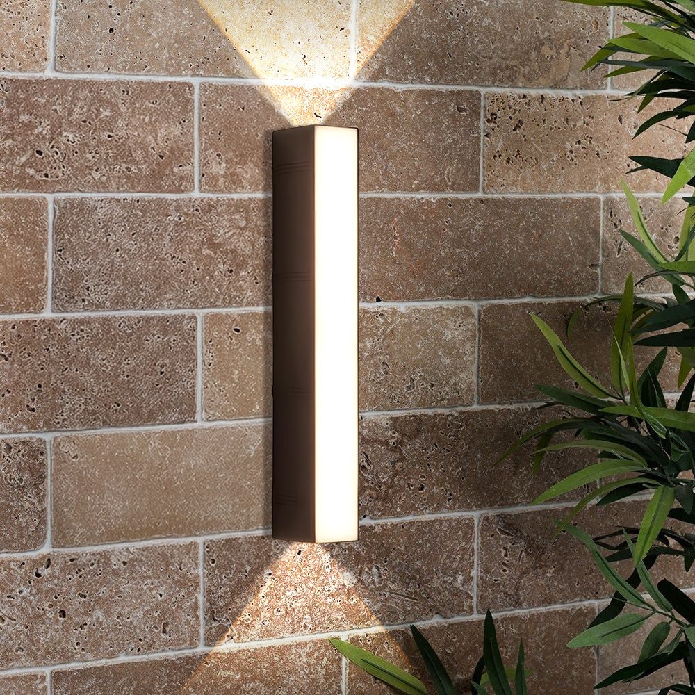 Outdoor Wall Sconce LED with Up and Down Lighting Weather-Resistant - Image 2