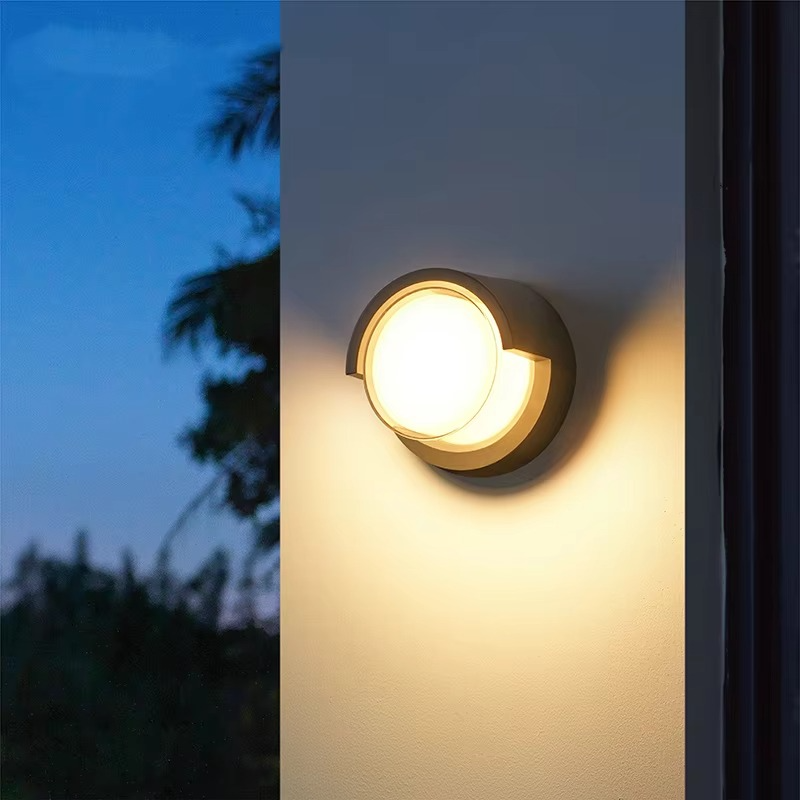 Outdoor Wall Sconce with Motion Sensor and Modern Geometric Design - Image 3