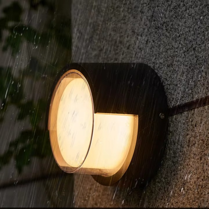 Outdoor Wall Sconce with Motion Sensor and Modern Geometric Design - Image 4