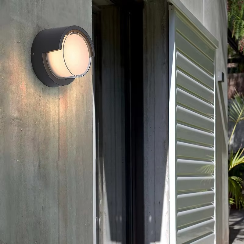 Outdoor Wall Sconce with Motion Sensor and Modern Geometric Design - Image 5