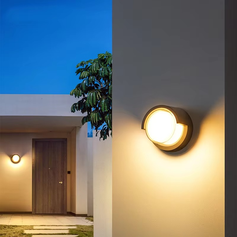 Outdoor Wall Sconce with Motion Sensor and Modern Geometric Design - Image 6