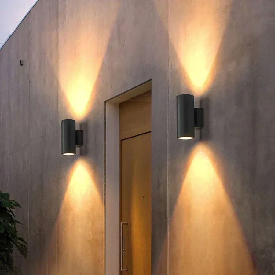 Outdoor Wall Sconce with Up and Down LED Lighting and Die-Cast Aluminum Housing - Image 4
