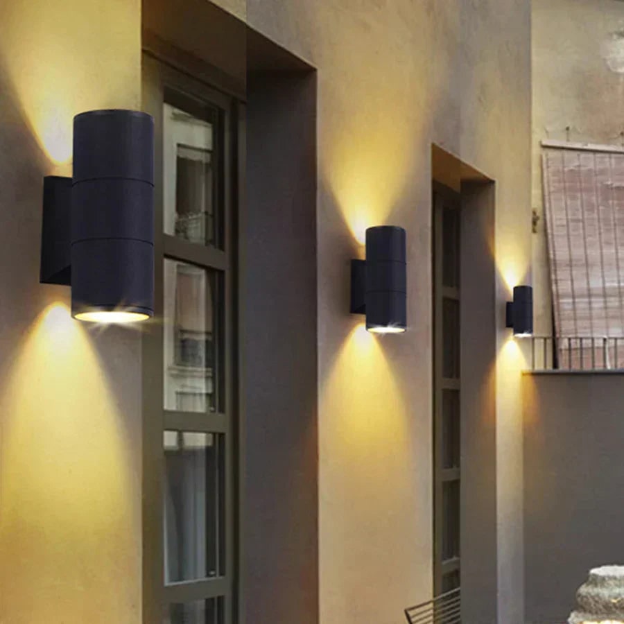 Outdoor Wall Sconce with Up and Down LED Lighting and Die-Cast Aluminum Housing - Image 6