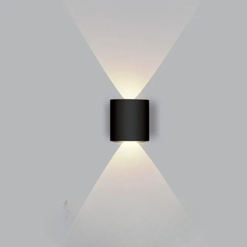 Outdoor Wall Sconce with Up and Down LED Lighting Curved Modern Design Waterproof Exterior - Image 13