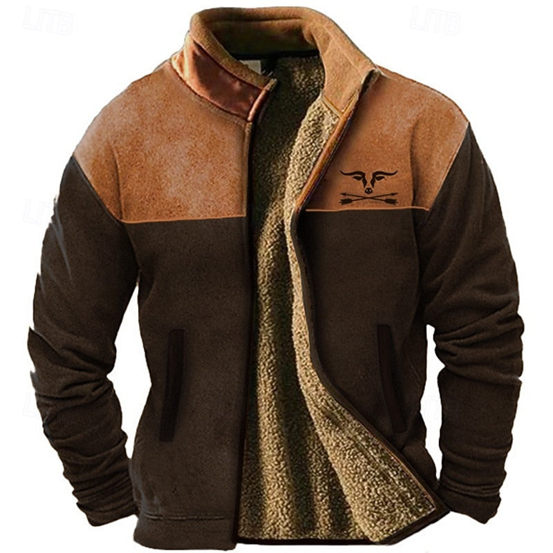 Men's Standing Collar Jacket