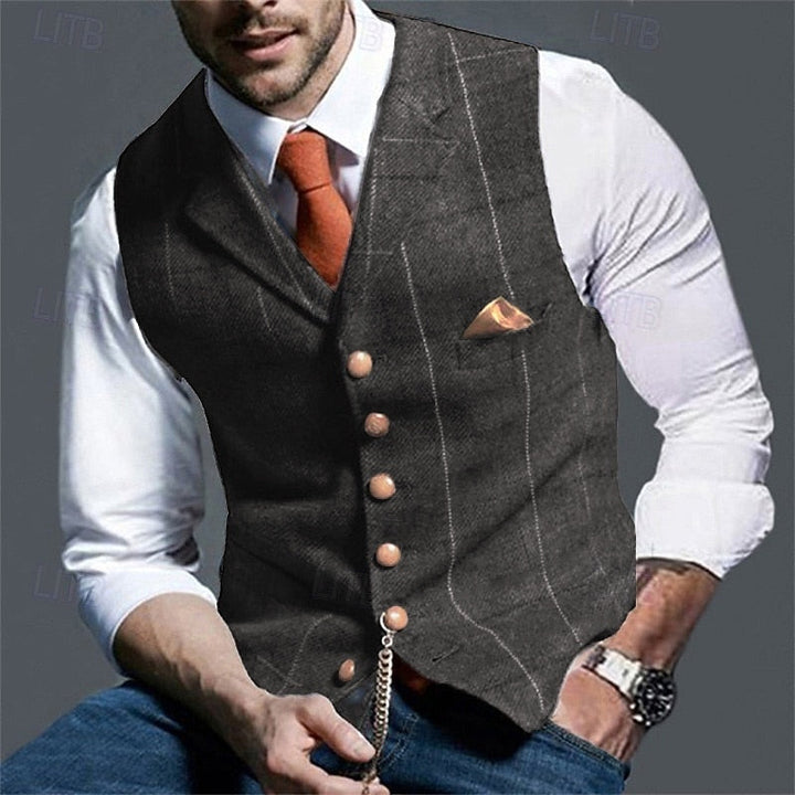 Men's Herringbone Waistcoat