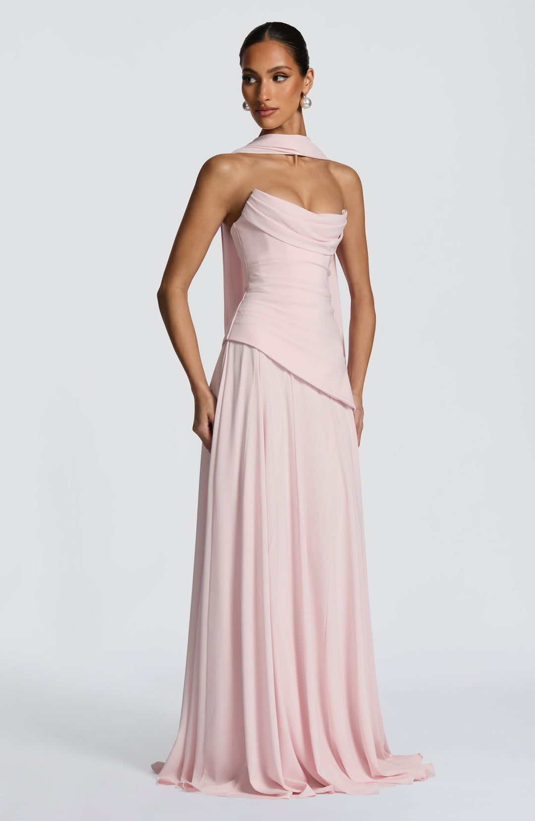 Women's Cowl Neck Maxi Dress