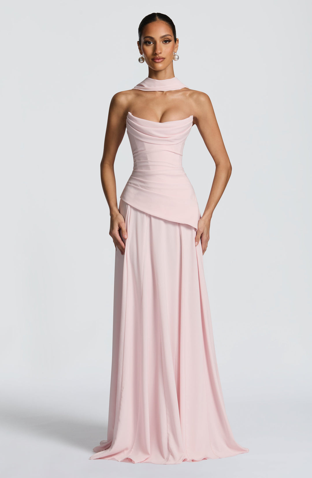 Women's Cowl Neck Maxi Dress