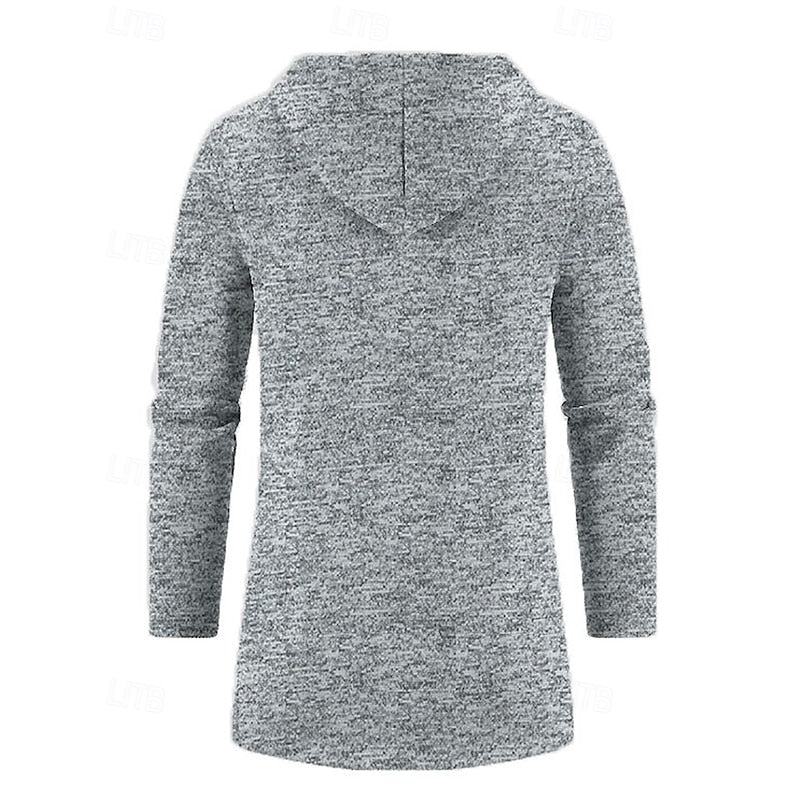 Cappotto lungo con cappuccio da uomo