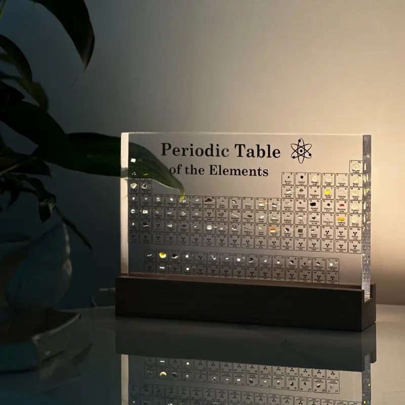 Periodic Table with Real Elements and LED Acrylic Display for Chemistry Education - Image 13