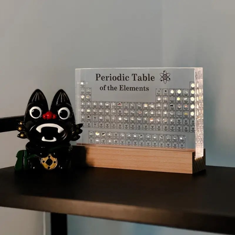 Periodic Table with Real Elements and LED Acrylic Display for Chemistry Education - Image 16