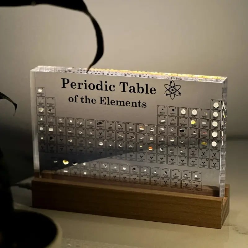 Periodic Table with Real Elements and LED Acrylic Display for Chemistry Education - Image 17