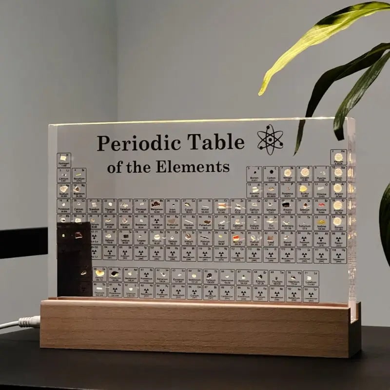 Periodic Table with Real Elements and LED Acrylic Display for Chemistry Education - Image 18