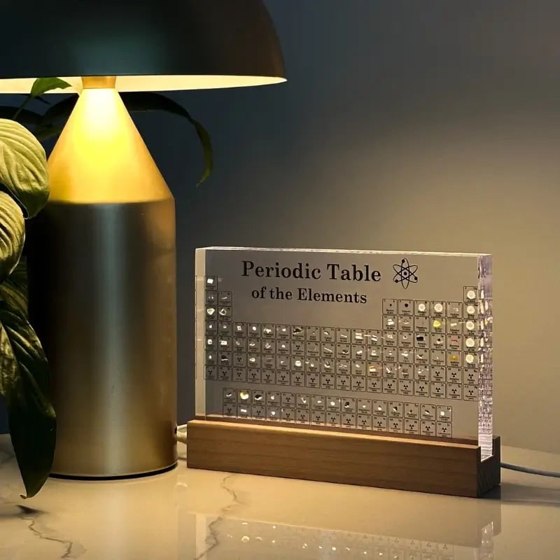 Periodic Table with Real Elements and LED Acrylic Display for Chemistry Education - Image 19