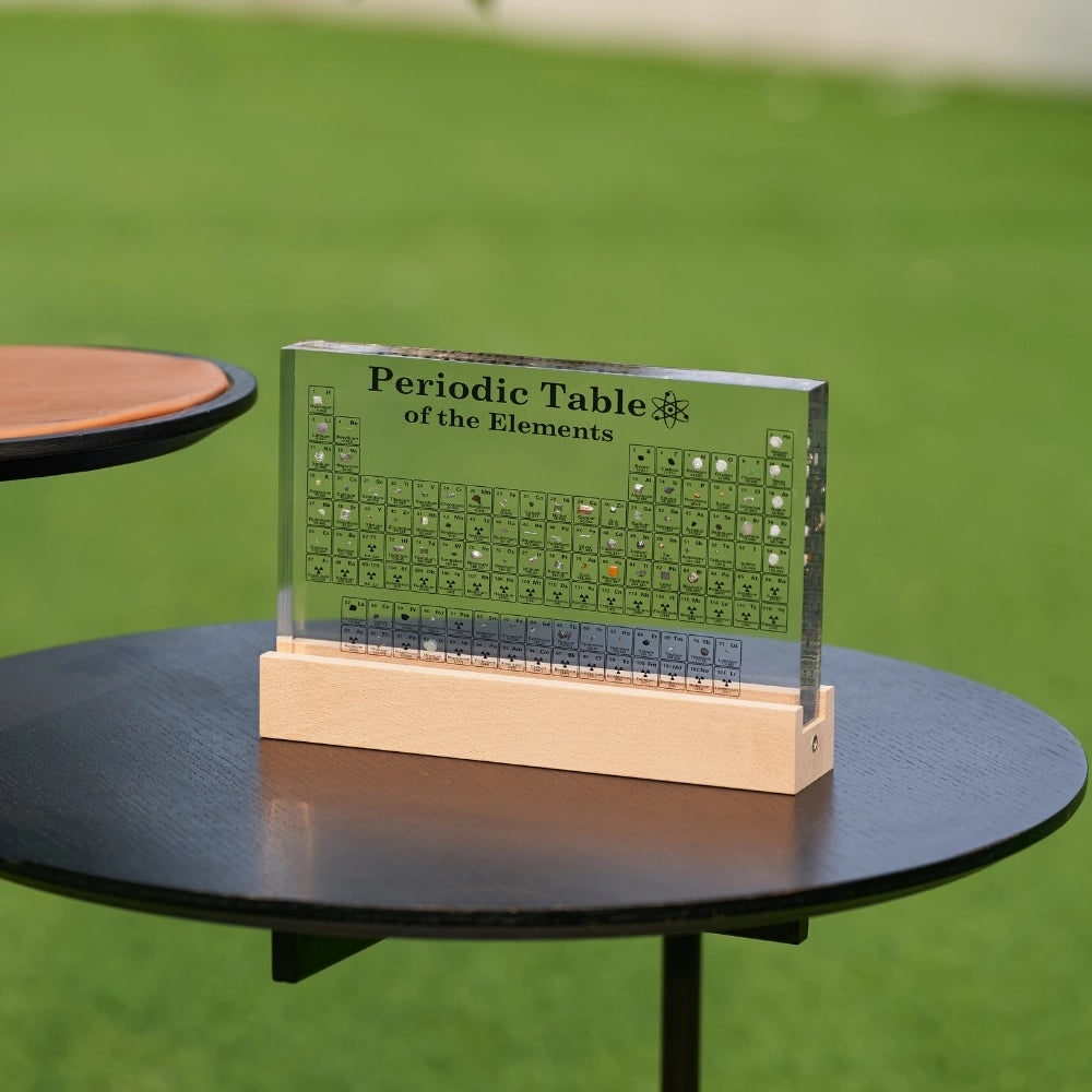 Periodic Table with Real Elements and LED Acrylic Display for Chemistry Education - Image 7