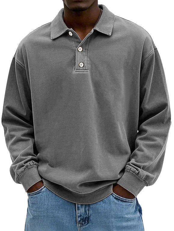 Men's Classic Long-Sleeve Polo Shirt