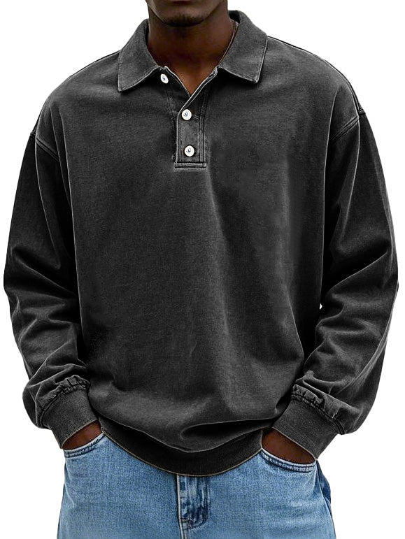 Men's Classic Long-Sleeve Polo Shirt