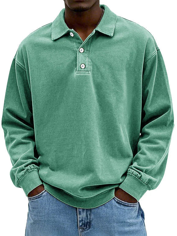 Men's Classic Long-Sleeve Polo Shirt